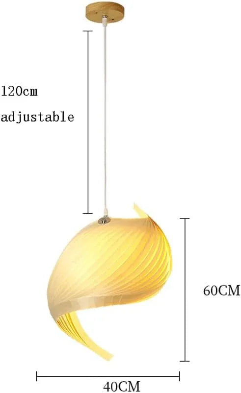 Audara-Creative Conch Art Hanging Lamp/Living Room Tea Room B&B Balcony Chandelier/Duplex Staircase Modern Simple Pendant Light/Advanced Japanese Decoration LightingFixture(E26/27)