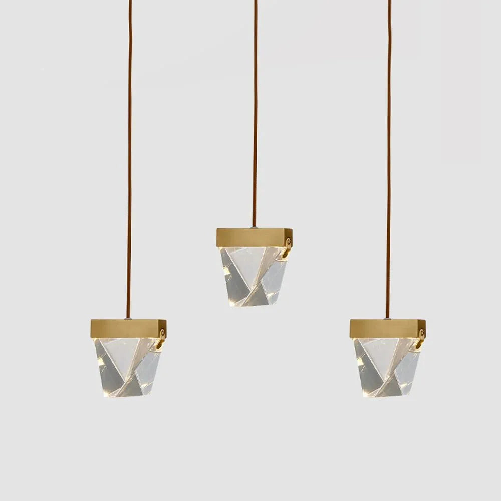 Audara-Crystal Pendant Light, 4-inch, Modern and Luxurious Style, Suitable for Various Lighting Applications Including Hotels, Restaurants, Kitchen Islands, and Bedrooms.
