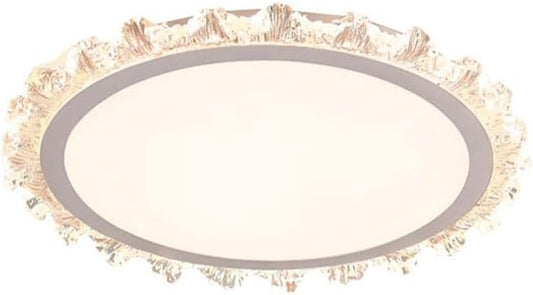 Audara-French Creative Flowers Ceiling Fixtures Cream Style Simple Living Room Bedroom Ceiling Light LED Highly Visible Eye Protection Ceiling Fixtures Light Luxury Variable Light Recessed Lighting Fixture