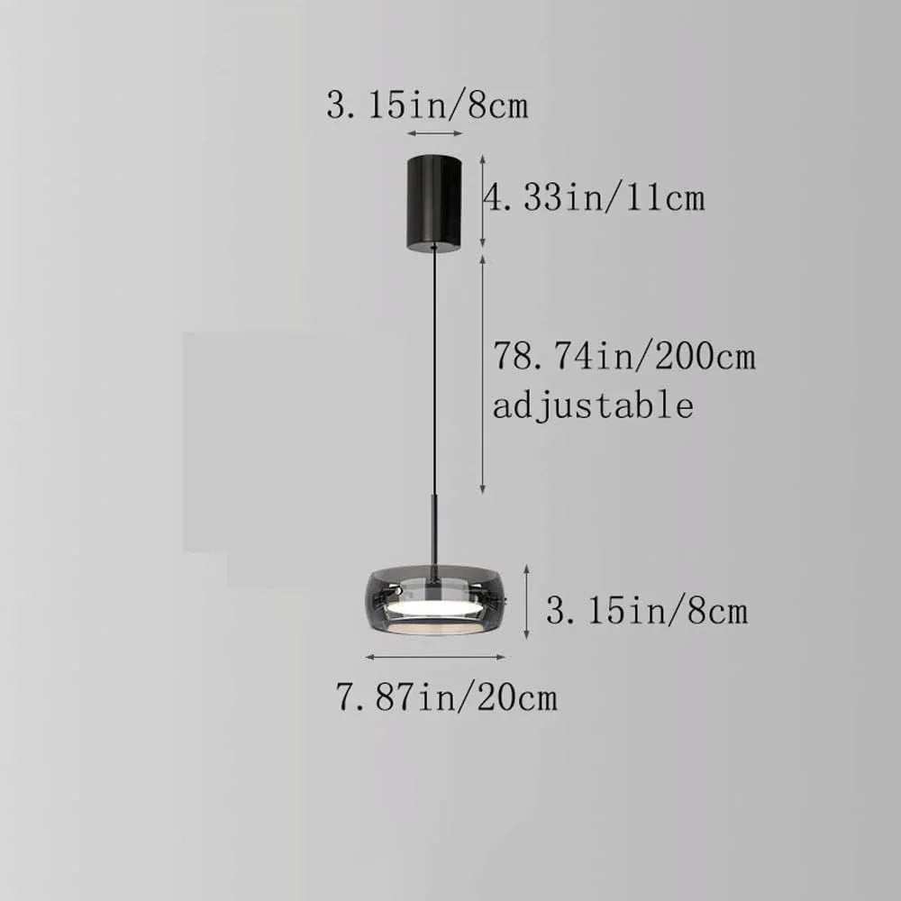 Audara-8-inch Glass Pendant Lights: Small Size, Suitable for Installation in Various Spaces, and Easily Complements Bohemian, European, and Other Styles.