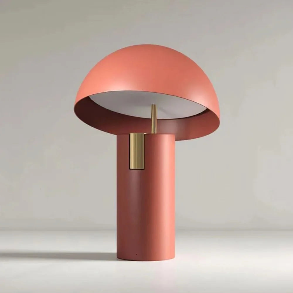 Audara-Scandinavian Simple Hotel Hall Restaurant Decorative Desk Light Creative Personalized Mushroom Shaped Metal Desk Lamp Living Room Study Bedroom Table Lamp Farmhouse Villa Lighting Fixture