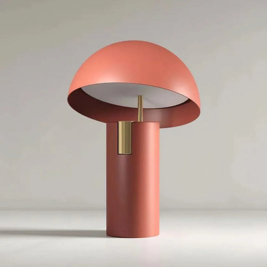 Audara-Scandinavian Simple Hotel Hall Restaurant Decorative Desk Light Creative Personalized Mushroom Shaped Metal Desk Lamp Living Room Study Bedroom Table Lamp Farmhouse Villa Lighting Fixture