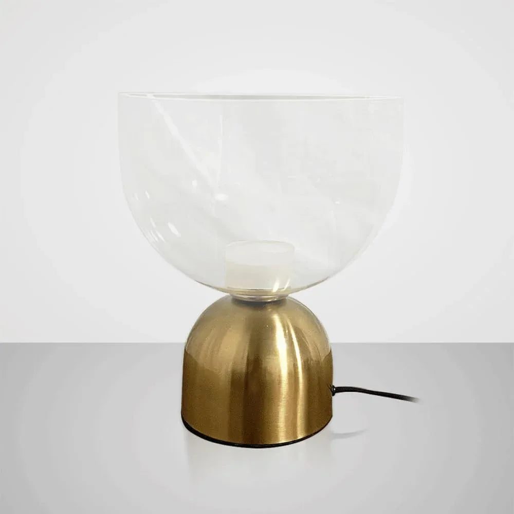 Audara-Italian Design Bedroom Bedside Desk Light Luxury Simple Transparent Glass Desk Lamp Corridor Window Living Room Sofa Side Table Lamp Cafe Hotel Front Desk Lounge Area Lighting Fixture
