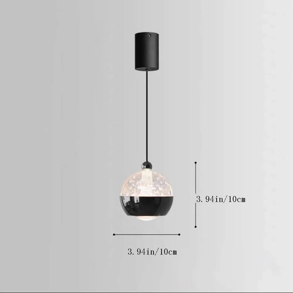Audara-Crystal Pendant Light, 4-inch Small Decorative Chandelier, Modern And Understated Luxury Style, Suitable For Lighting In Various Places Such As Bedrooms, Hotels, Restaurants, And Kitchen Island