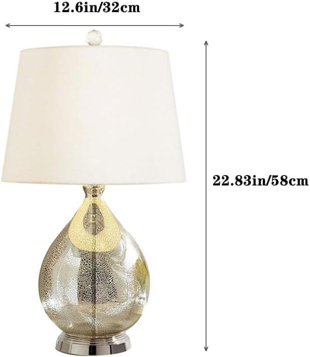 Audara-American Style Personalized Hotel Model Room Wall Cabinet Desk Light Scandinavian Simple Glass Fabric Desk Lamp Bedroom Bedside Study Table Lamp Dining Room Cafe Villa Lighting Fixture