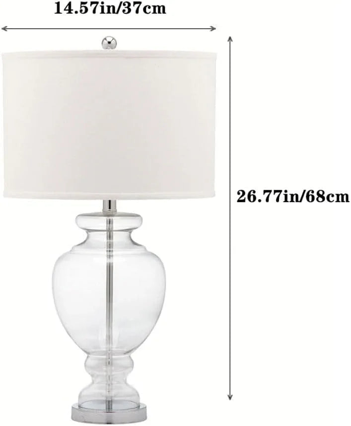 Audara-Modern Simple Living Room Study Bedroom Desk Light American Light Luxury Glass Study Desk Lamp Coffee Shop Hotel Front Desk Villa Table Lamp Bar Office Apartment Farmhouse Lighting Fixture