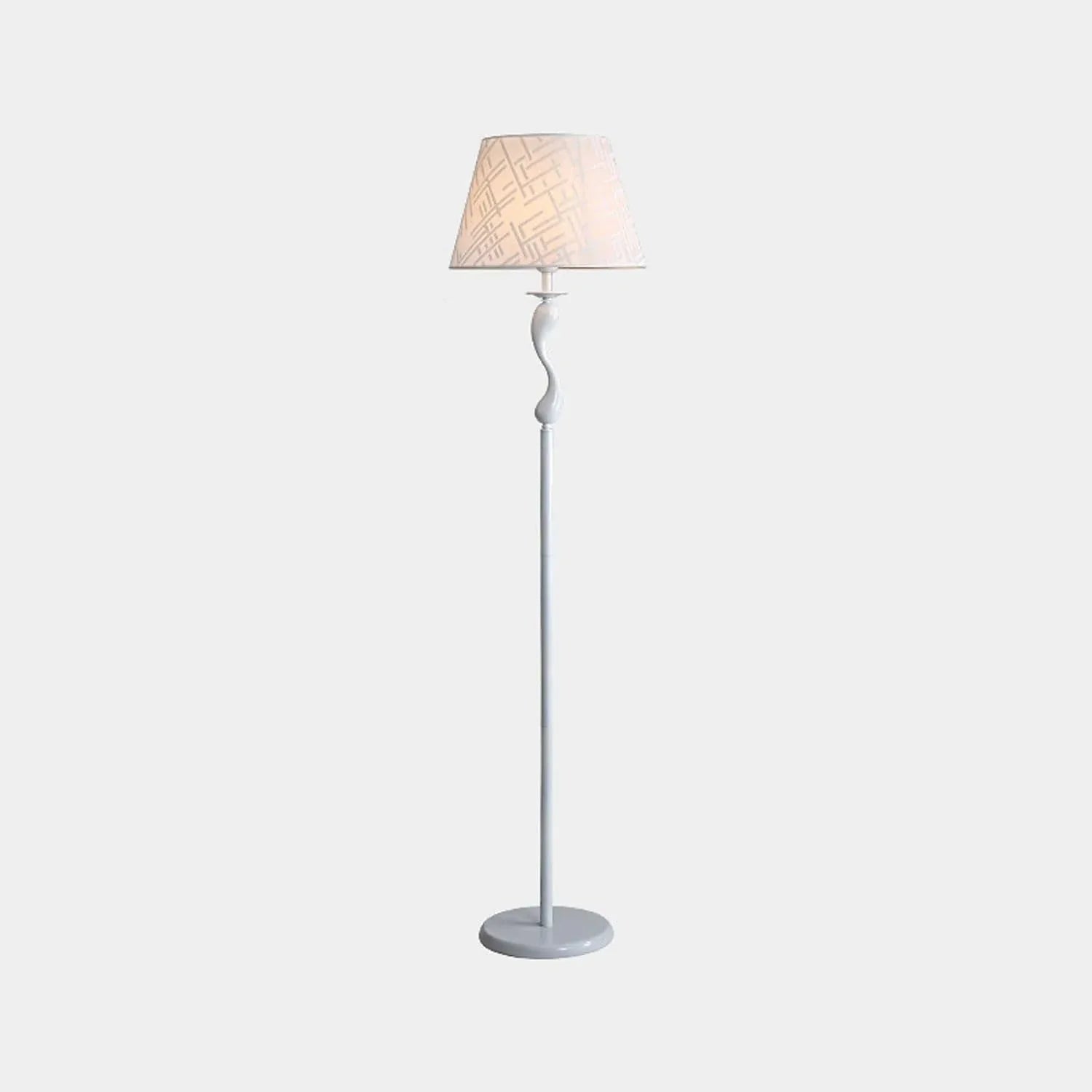 Audara-Creative Study Office Floor Lamp Simple Handmade Fabric Standing Lamp H63” Living Room Sofa Beside Bedroom Bedside Torchiere Farmhouse Club Restaurant Hotel Decoration Lighting Fixture