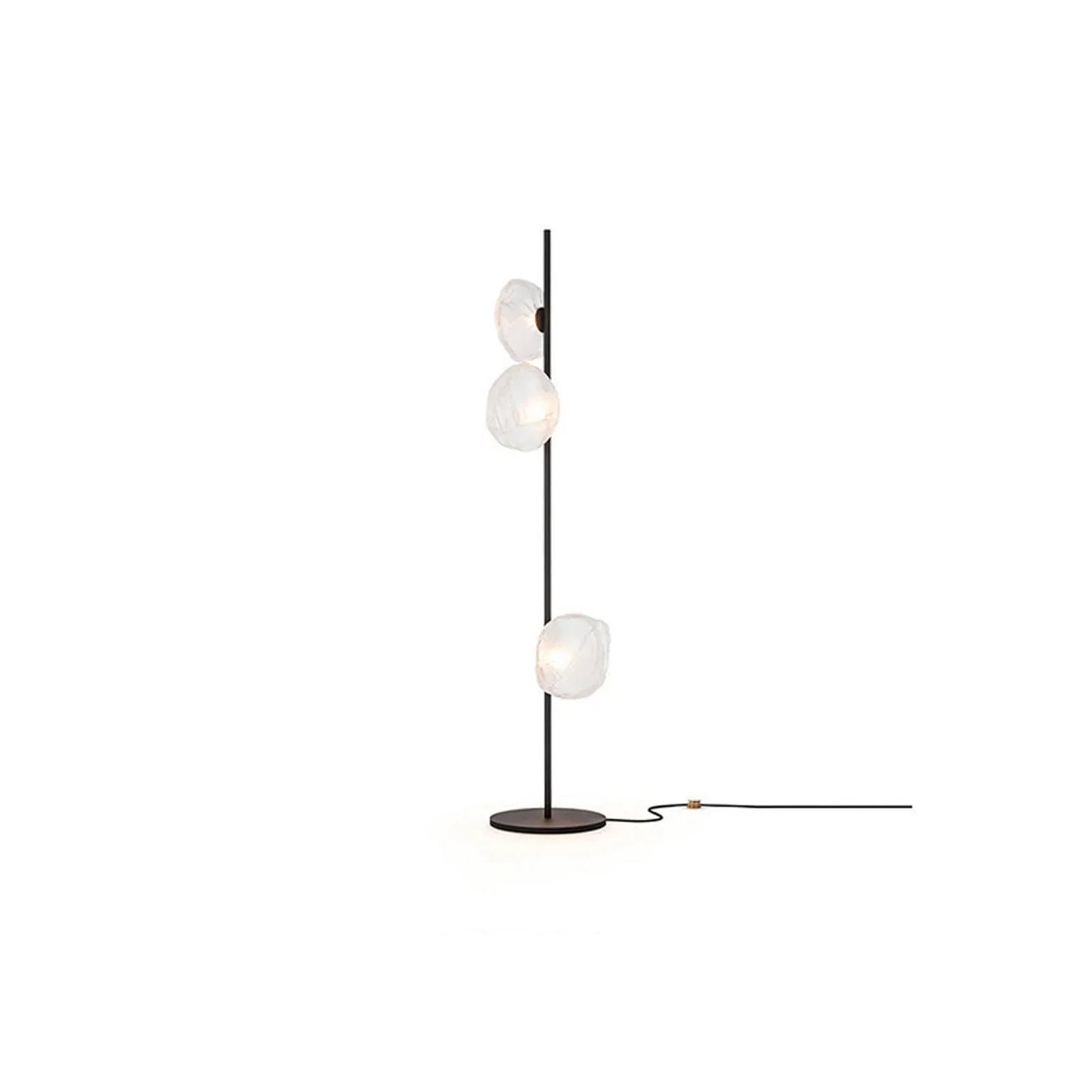 Audara-Italian Light Luxury Corridor Living Room Floor Lamp 3/6 Light Source Simple Bedroom Bedside Standing Lamp Office Backdrop Torchiere Showroom Villa Decoration Lighting Fixture Black+White 3 Light Sources