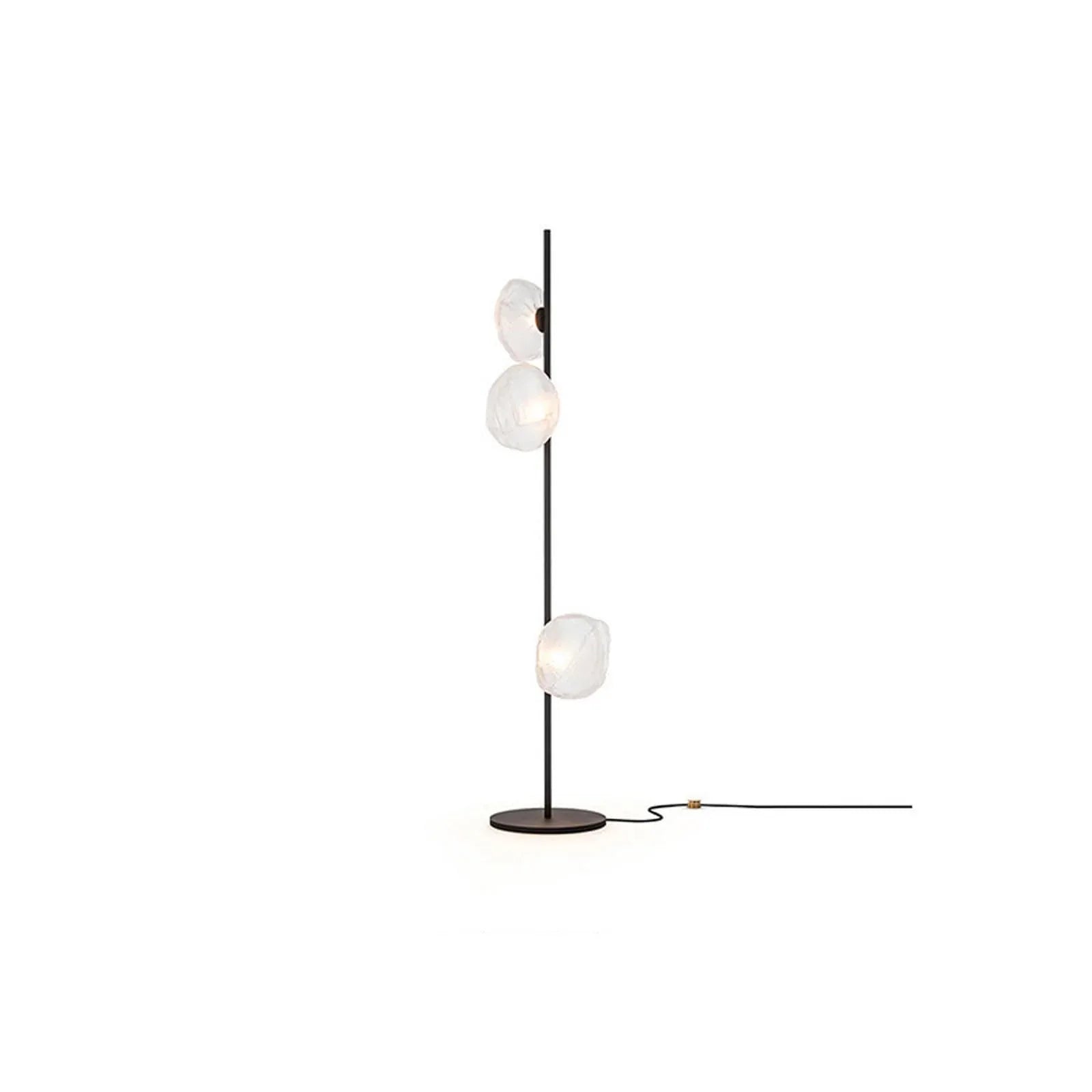 Audara-Italian Light Luxury Corridor Living Room Floor Lamp 3/6 Light Source Simple Bedroom Bedside Standing Lamp Office Backdrop Torchiere Showroom Villa Decoration Lighting Fixture Black+White 3 Light Sources