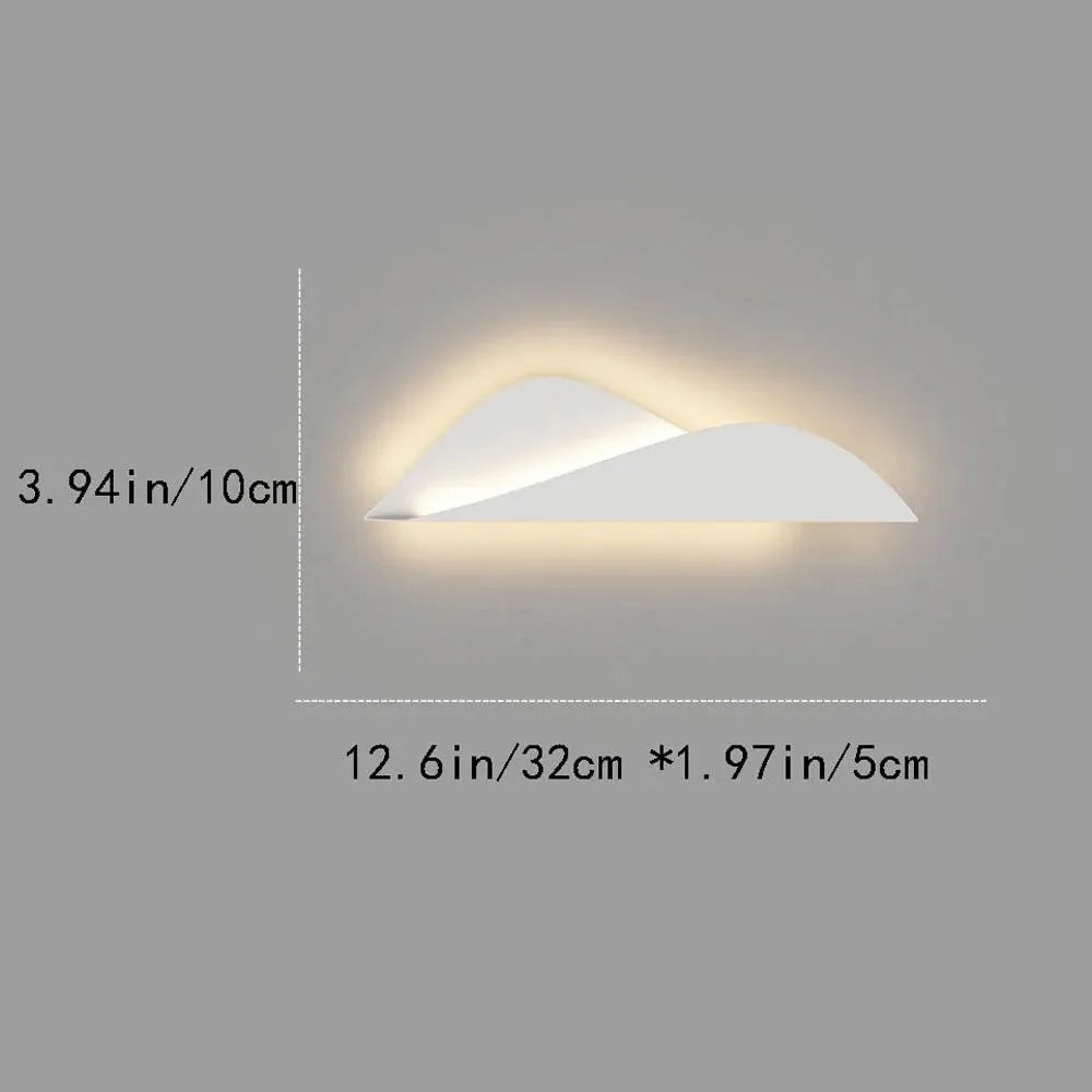 Audara-Cream Wind Bedside Wall Lamp Modern Minimalist LED Wall Lights Scandinavian Creative Clouds Sconces Living Room Background Wall Corridor Mounted Lighting Fixture