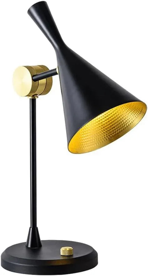 Audara-Postmodern Personality Study Office Desk Light Simple Creative Adjustable Black Metal Desk Lamp Bedroom Living Room Next to Sofa Table Lamp Warehouse Farmhouse Restaurant Lighting Fixture