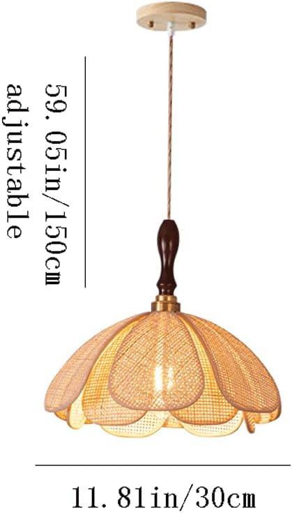 Audara-12-inch Boho Light Fixtures Ceiling Handcrafted Rattan Woven Pendant Light in Bohemian Style Suitable for Bedrooms, Hotels, Studies, and Various Spaces Pendant Chandelier