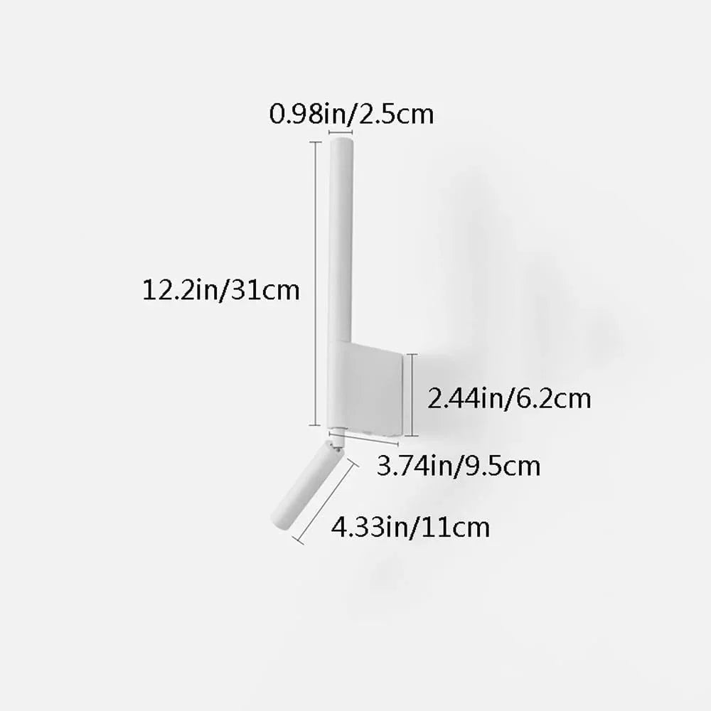 Audara-Scandinavian Minimalist Wall Lamp Bedroom Bedside Wall Lights Modern Stylish Reading Sconces with Switch Rotatable Mounted Lighting Fixture