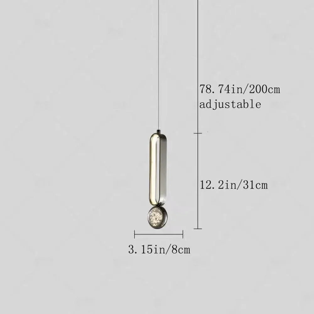 Audara-French-style Romantic Bubble Crystal Pendant Light, Minimalist Bedroom Bedside Decorative Lamp, A Clever Blend Of Bohemian And Other Styles, Suitable For Dining Room, Living Room, Entryway, Etc