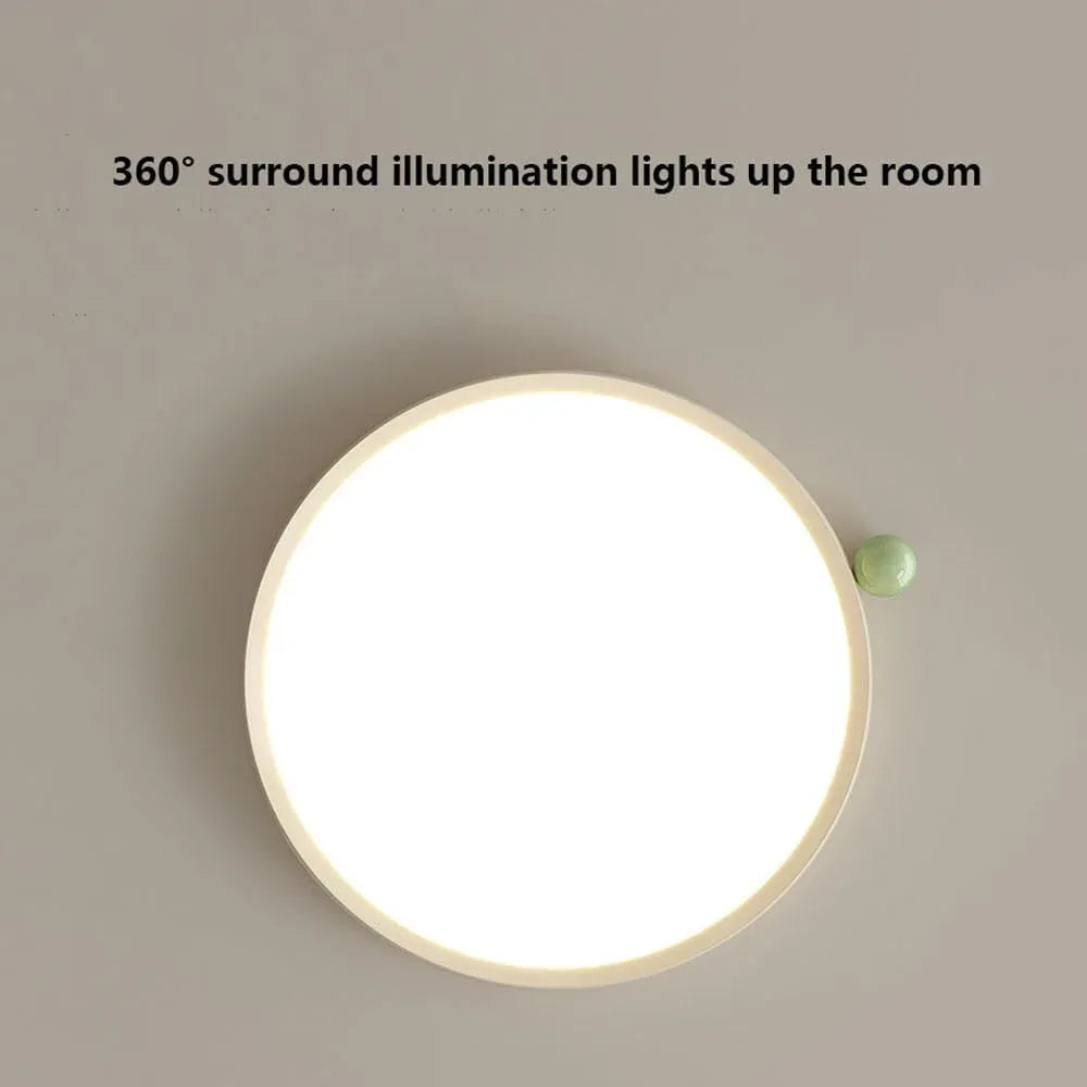 Audara-Cream Wind LED Ceiling Light Modern Simple Living Room Bedroom Ceiling Lampled Ultra-Thin Seamless Cozy Dining Room Study Room Ceiling Fixtures High Brightness Eye Protection Lighting Fixture