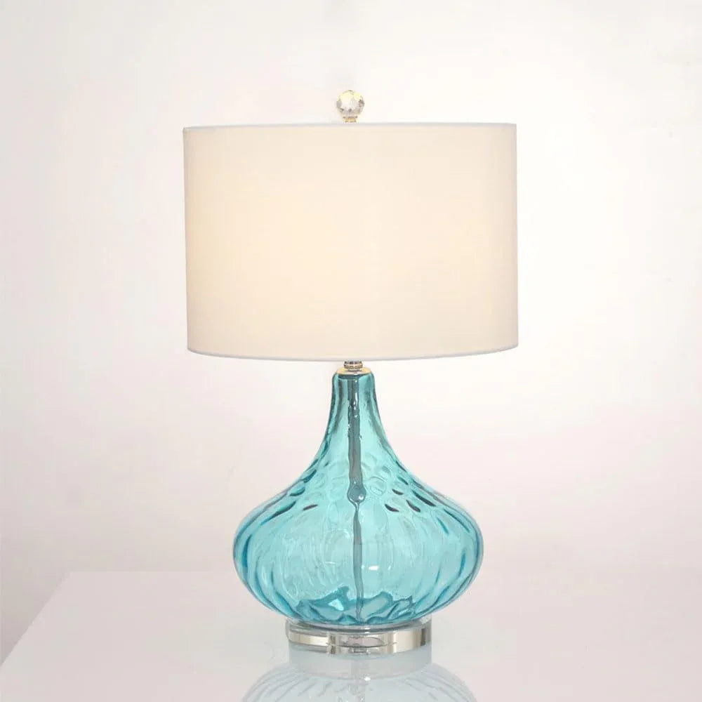 Audara-Personalized Simple Study Bedroom Bedside Desk Light Modern Light Luxury Fabric Hydroglass Desk Lamp Living Room Wall Cabinet Office Table Lamp Mall Hotel Front Desk Lighting Fixture