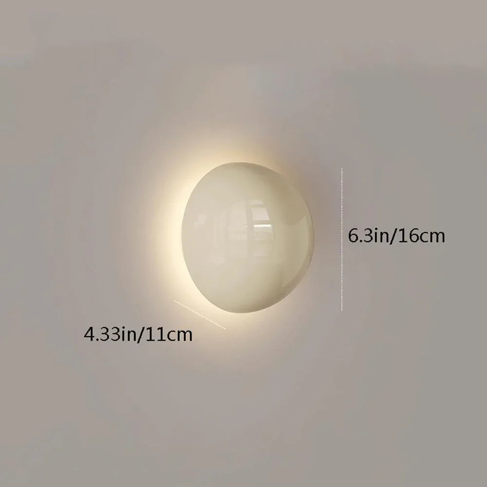 Audara-Modern Simple Bedside Wall Lamp Creative Living Room Background Wall Lights Scandinavian Cream Wind Decoration Sconces Warm Romantic Design Art Mounted Lighting Fixture