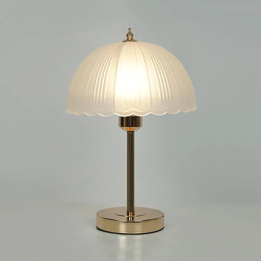 Audara-Luxury Superior Sense Bedroom Bedside Dormitory Desk Light Cozy Romantic Metal Glass Desk Lamp Restaurant Coffee Shop Hotel Front Desk Table Lamp Sample Room Backdrop Lighting Fixture Gold