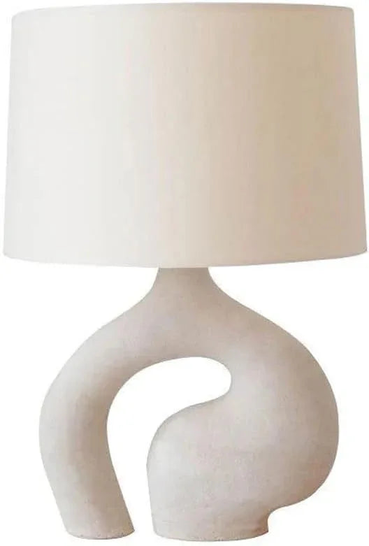 Audara-Modern Simple Hotel B&B Desk Light Art Creative Fabric Resin Desk Lamp Showroom Model House Showcase Decorative Table Lamp Club Cafe Restaurant Farmhouse Rustic Lighting Fixture
