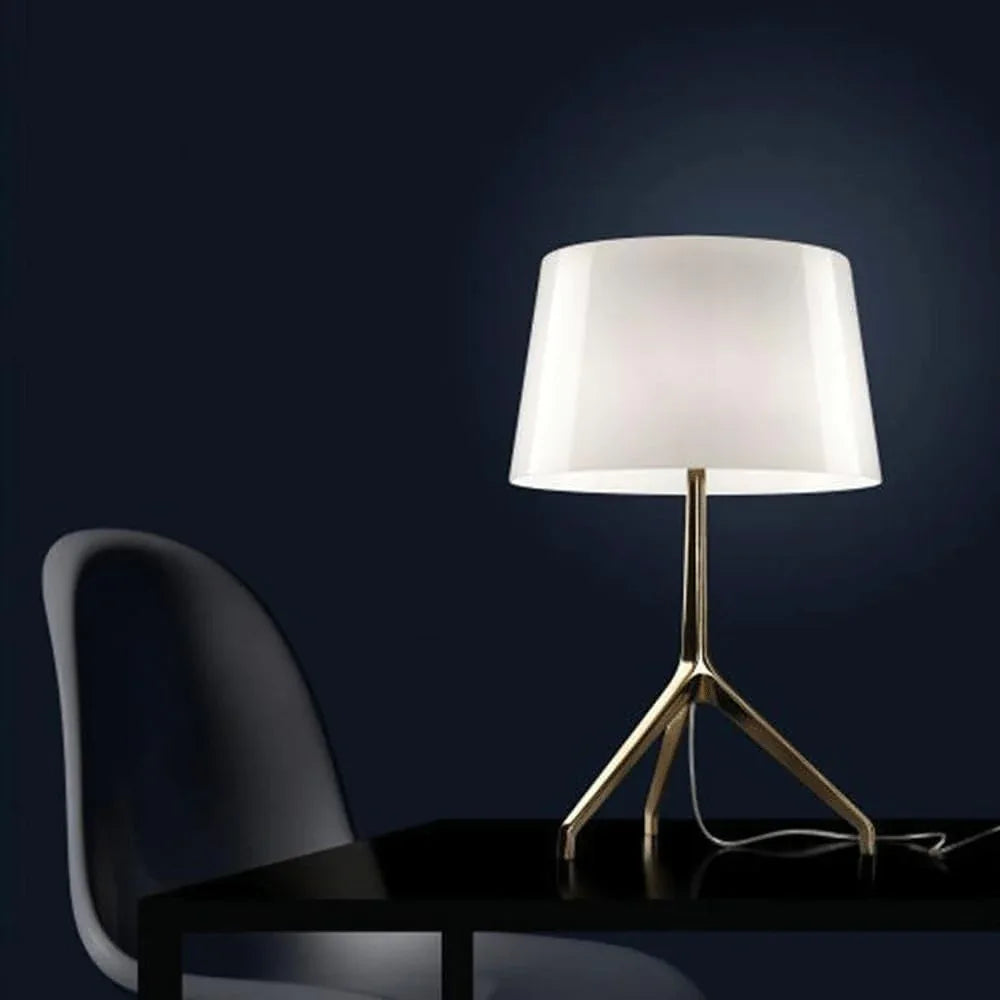 Audara-Italian Postmodern Hotel Cafe Model Room Decoration Desk Light Luxury Simple Tripod Shape Metal Desk Lamp Bedroom Living Room Office Table Lamp Showroom Clubhouse Bar Lighting Fixture