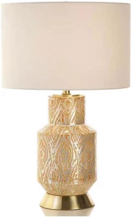 Audara-Modern Luxury Living Room Study Office Desk Light Villa Restaurant Hotel Front Desk Lamp Club Mall Coffee Shop Decoration Table Lamp American Fashion Cotton Linen Ceramic Lighting Fixture