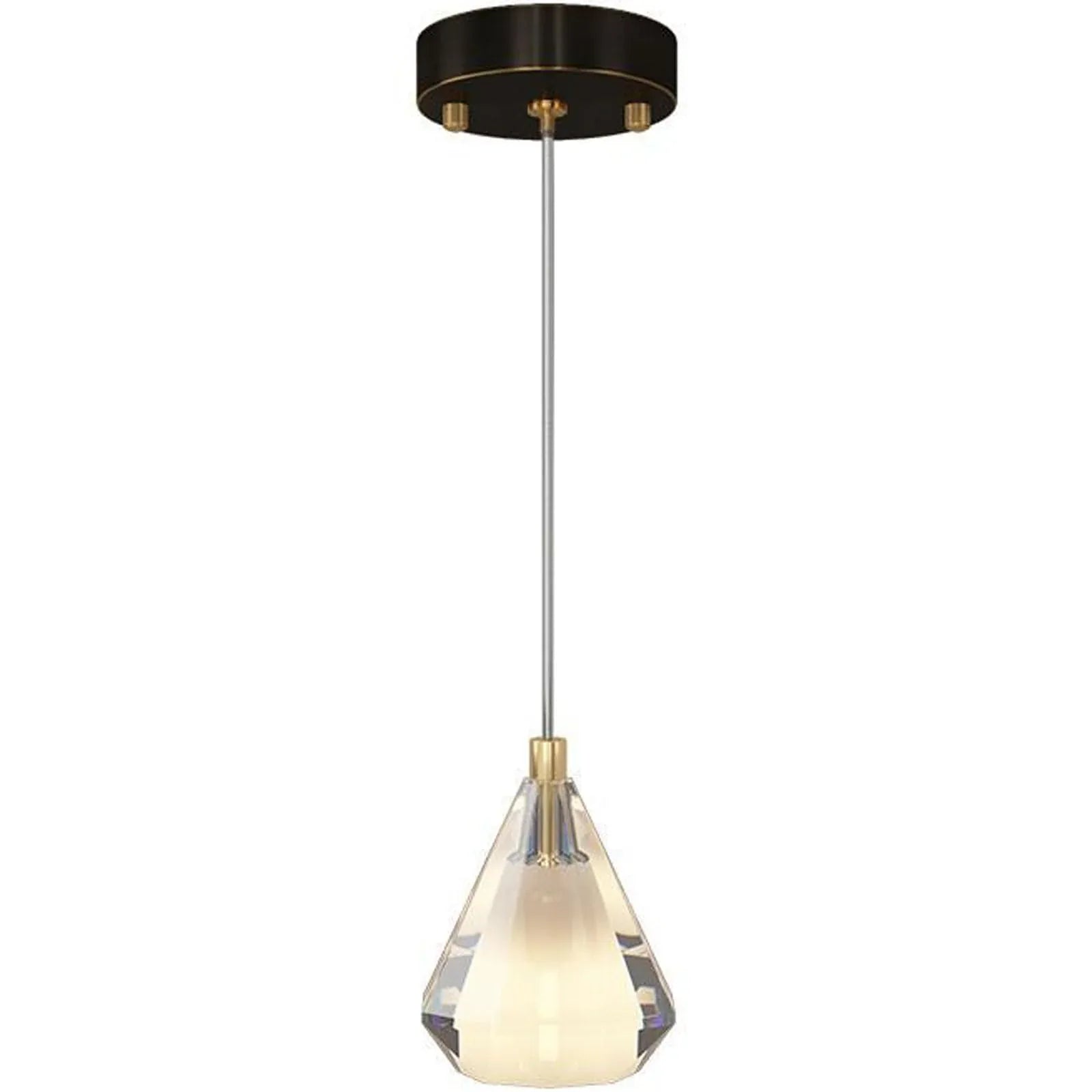 Audara-This 4-inch Modern Minimalist Crystal Pendant Light, A Semi-circular Mini Glass Chandelier, Is Suitable For Various Spaces Including Bedrooms, Kitchen Islands, Dining Rooms, Hotels, Bars, And C B