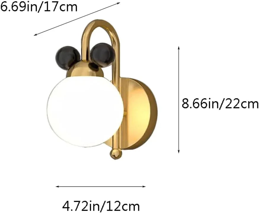 Audara-French Medieval Wall Lamp Cream Wind Children's Room All Copper Wall Lights Bedroom Headboard Background Wall Sconces Warm Romantic Design Art Mounted Lighting Fixture