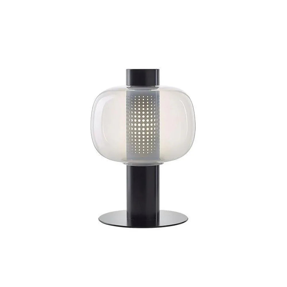Audara-Simple Modern Living Room Bedside Desk Light Light Luxury Creative Sample Room Showcase Counter Desk Lamp Scandinavian Hardware Glass Lighting Fixture Farmhouse Coffee Shop Club Backdrop Table Lamp Black and White