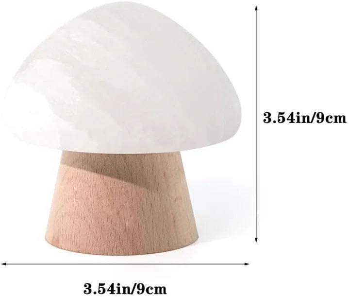 Audara-Creative Warm Bedroom Bedside Children's Room Desk Light Cute Ambiance Rechargeable Touch Switch Mushroom Stone Desk Lamp Dormitory Dining Room Decoration Table Lamp Villa Lighting Fixture