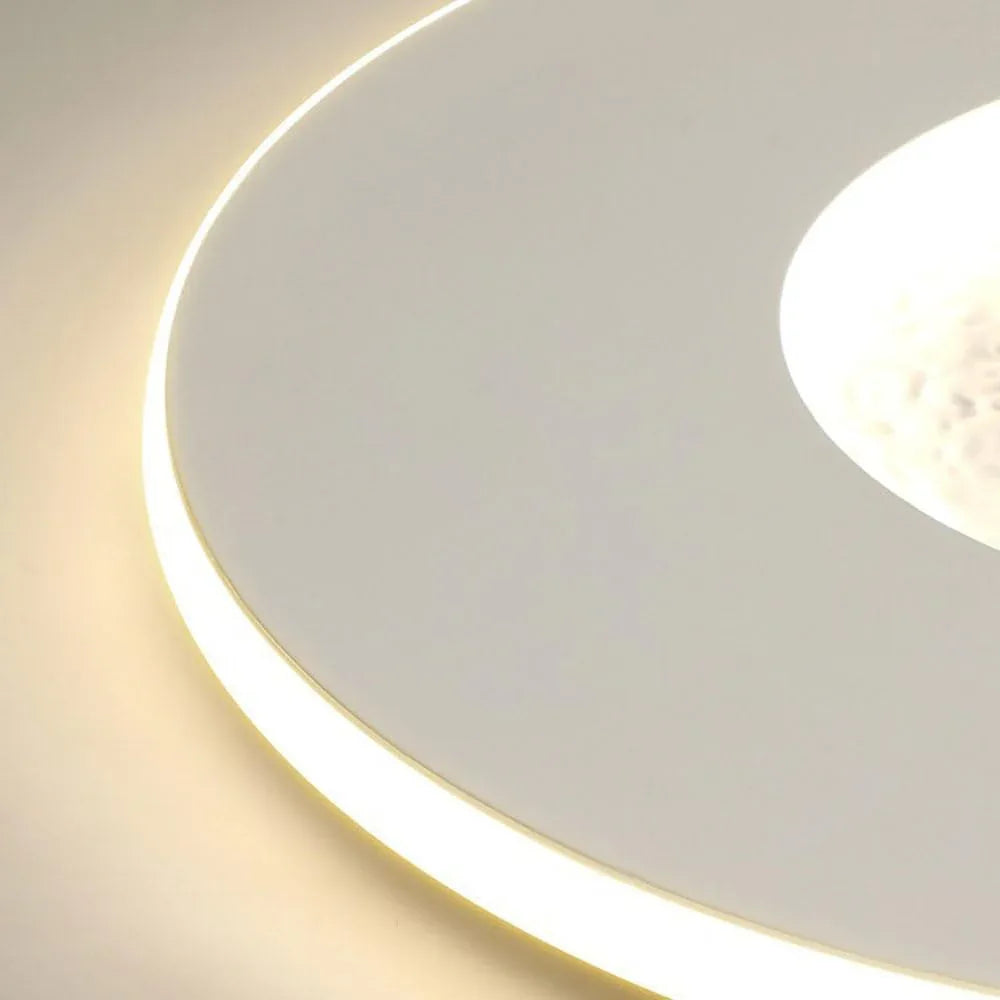 Audara-Modern Simple Children's Room Ceiling Fixtures Creative Moon Slim Ceiling Lampled Living Room Bedroom Dining Room Recessed Lighting Fixture LED Three Color Variable Light Ceiling Light