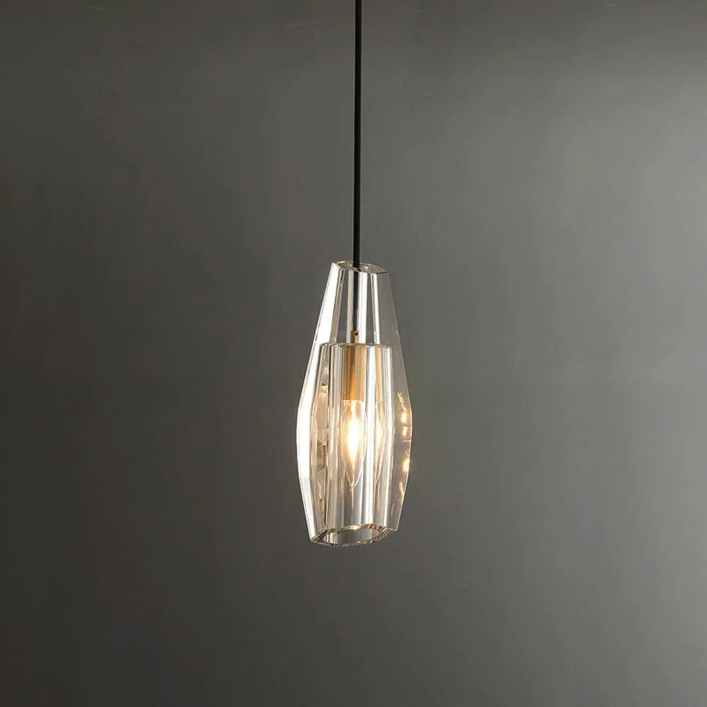 Audara-Small-Sized Crystal Pendant Light, A Modern Minimalist Bohemian Style Decorative Lamp Suitable for Various Spaces Such As Bedrooms, Hotel Entryways, and Cafes