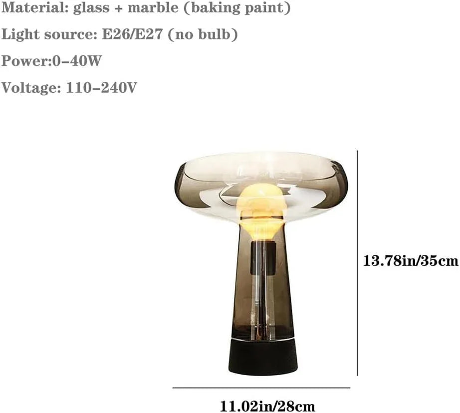 Audara-Scandinavian Simple Model Room Bedroom Bedside Desk Light Creative Personalized Glass Marble Desk Lamp Club Coffee Shop Dining Room Lighting Fixture Villa Living Room Counter Showcase Table Lamp