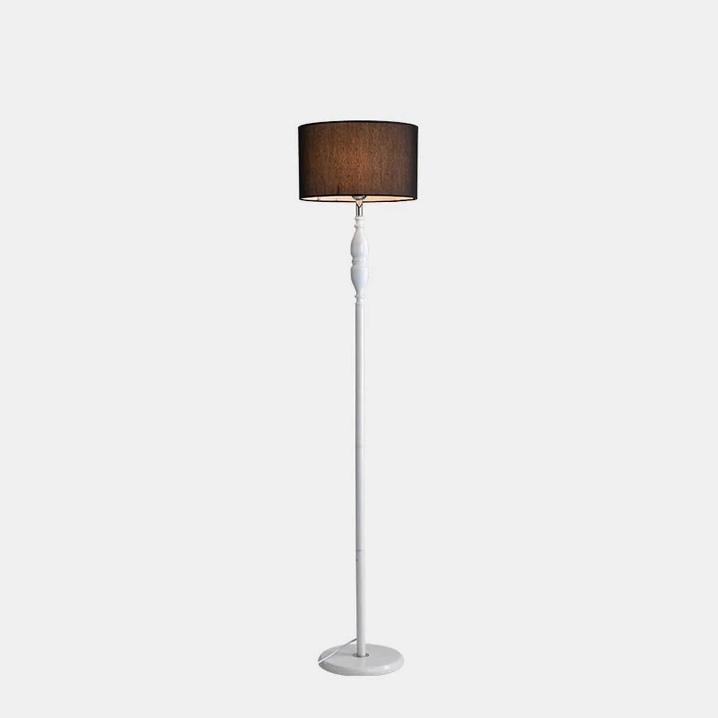 Audara-Personalized Creative Study Office Linen Floor Lamp Single Light Source E26 Bedroom Living Room Sofa Beside Standing Lamp H60in Backdrop Office Torchiere Villa Mall Lighting Fixture white + black drum shade models