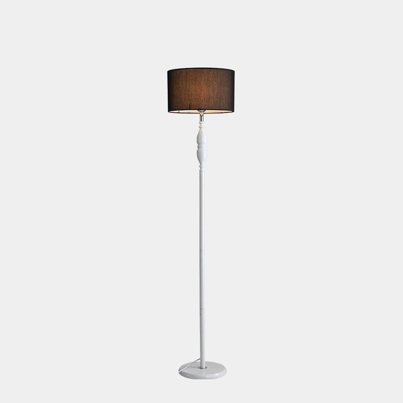 Audara-Personalized Creative Study Office Linen Floor Lamp Single Light Source E26 Bedroom Living Room Sofa Beside Standing Lamp H60in Backdrop Office Torchiere Villa Mall Lighting Fixture white + black drum shade models