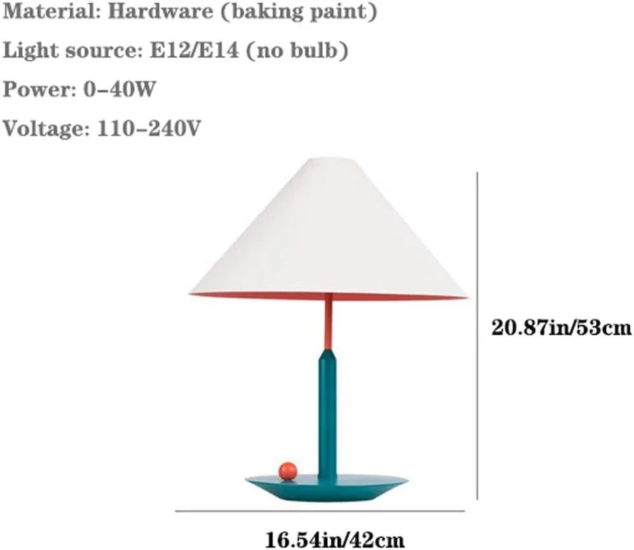 Audara-Scandinavian Simple Study Room Bedroom Children's Room Desk Light Modern Warm White Cone Hardware Desk Lamp Library Cafe Restaurant Lighting Fixture Hotel Showroom Table Lamp