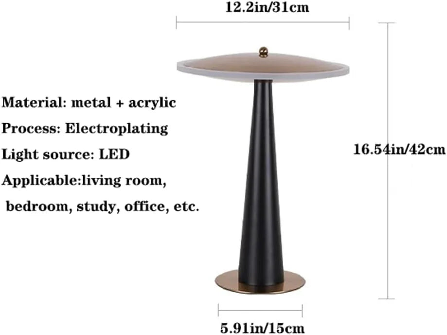 Audara-Modern Creative Metal Acrylic Desk Light Fashion Luxury LED Study Office Desk Lamp Living Room Bedroom Table Lamp Restaurant B&B Coffee Shop Hotel Front Desk Lighting Fixture