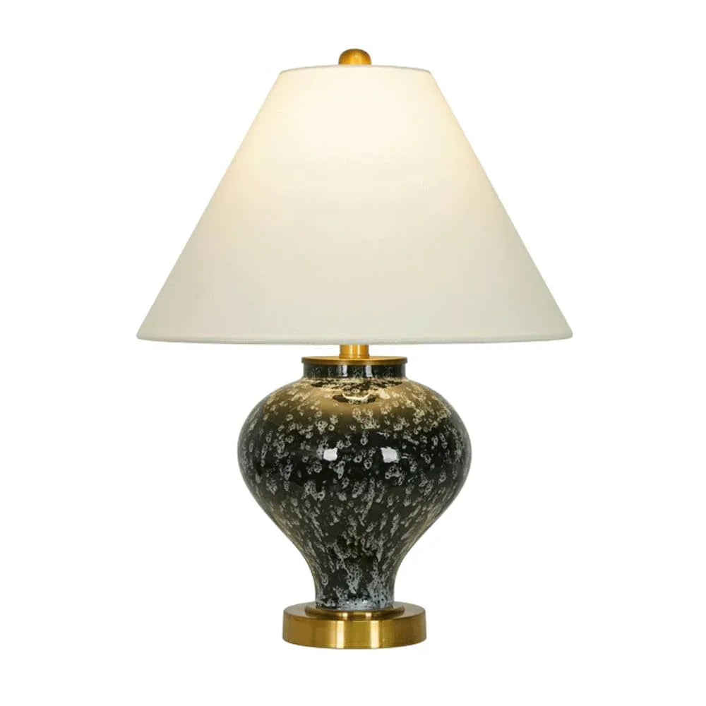 Audara-High-end Hotel Front Desk Showroom Desk Light Luxury Model House Backdrop Living Room Desk Lamp Kiln Glaze Ceramic Table Lamp Villa Club Mall Coffee Shop Lighting Fixture A