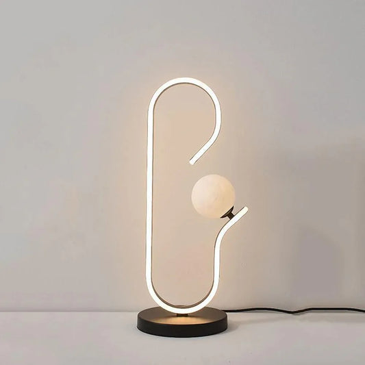 Audara-Luxury Creative Bedroom Living Room Desk Light Scandinavian Postmodern Linear Aluminum Desk Lamp Cafe Restaurant Bar Table Lamp Study Teahouse Club Decoration Lighting Fixture