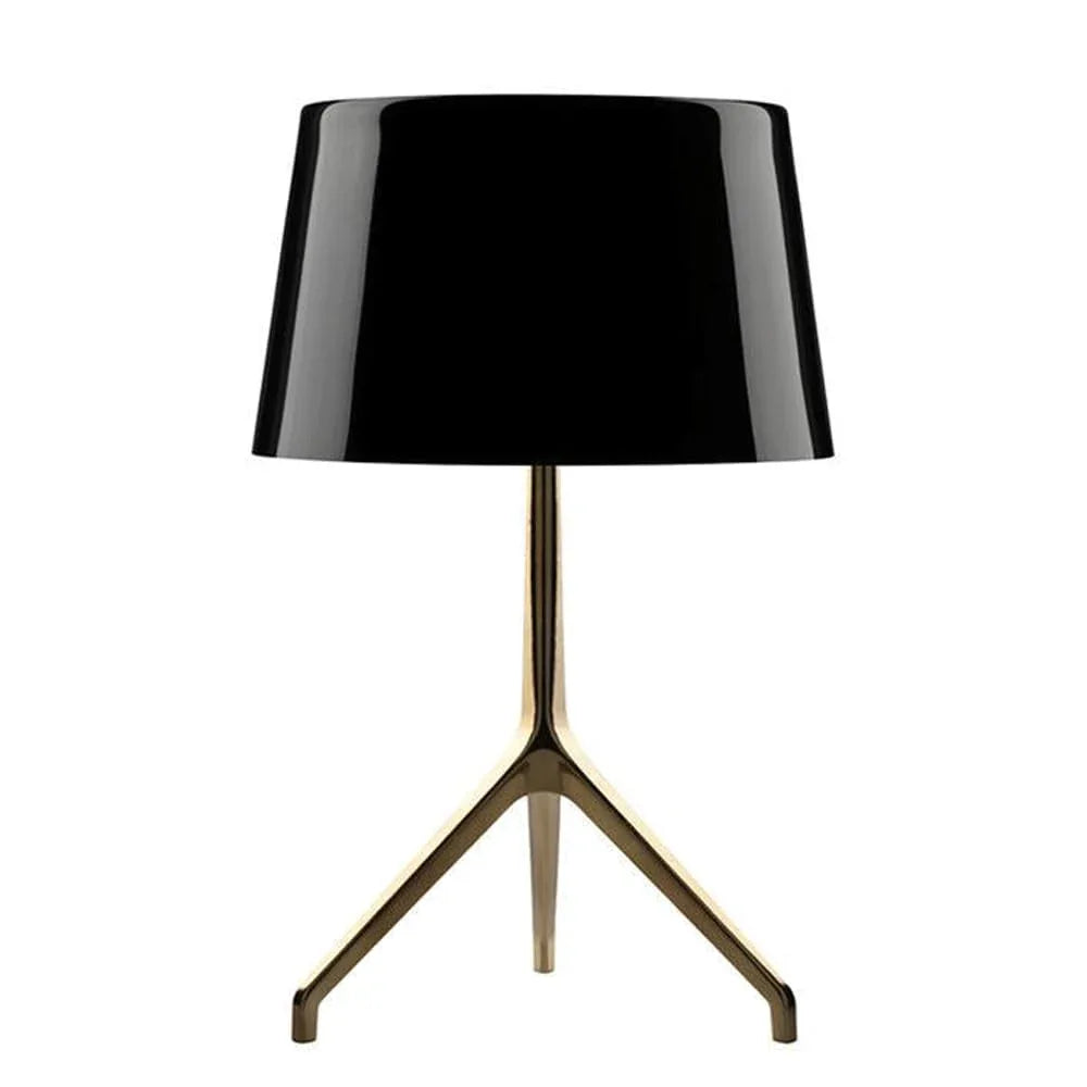 Audara-Italian Postmodern Hotel Cafe Model Room Decoration Desk Light Luxury Simple Tripod Shape Metal Desk Lamp Bedroom Living Room Office Table Lamp Showroom Clubhouse Bar Lighting Fixture Dark