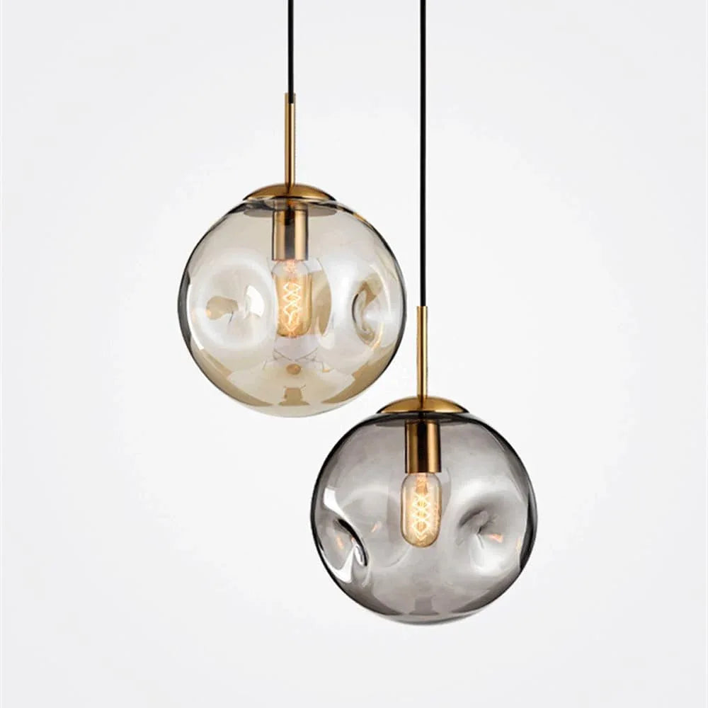 Audara-10-inch Glass Pendant Lights, Spherical Decorative Lamps, Bohemian Style, European Minimalist Style, Suitable For Bedrooms, Hotels, Restaurants, Entryways, Kitchen Islands, And Other Scenarios.