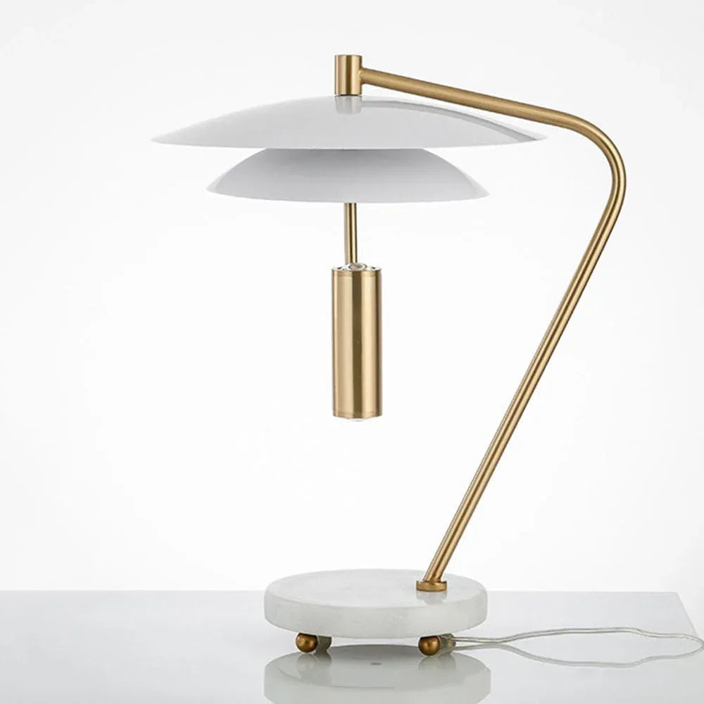Audara-Scandinavian Simple Living Room Bedroom Desk Light Fashion Marble Glass Desk Lamp Showcase Counter Sofa Bedside Table Lamp Bar Hotel Front Desk Coffee Shop Lighting Fixture