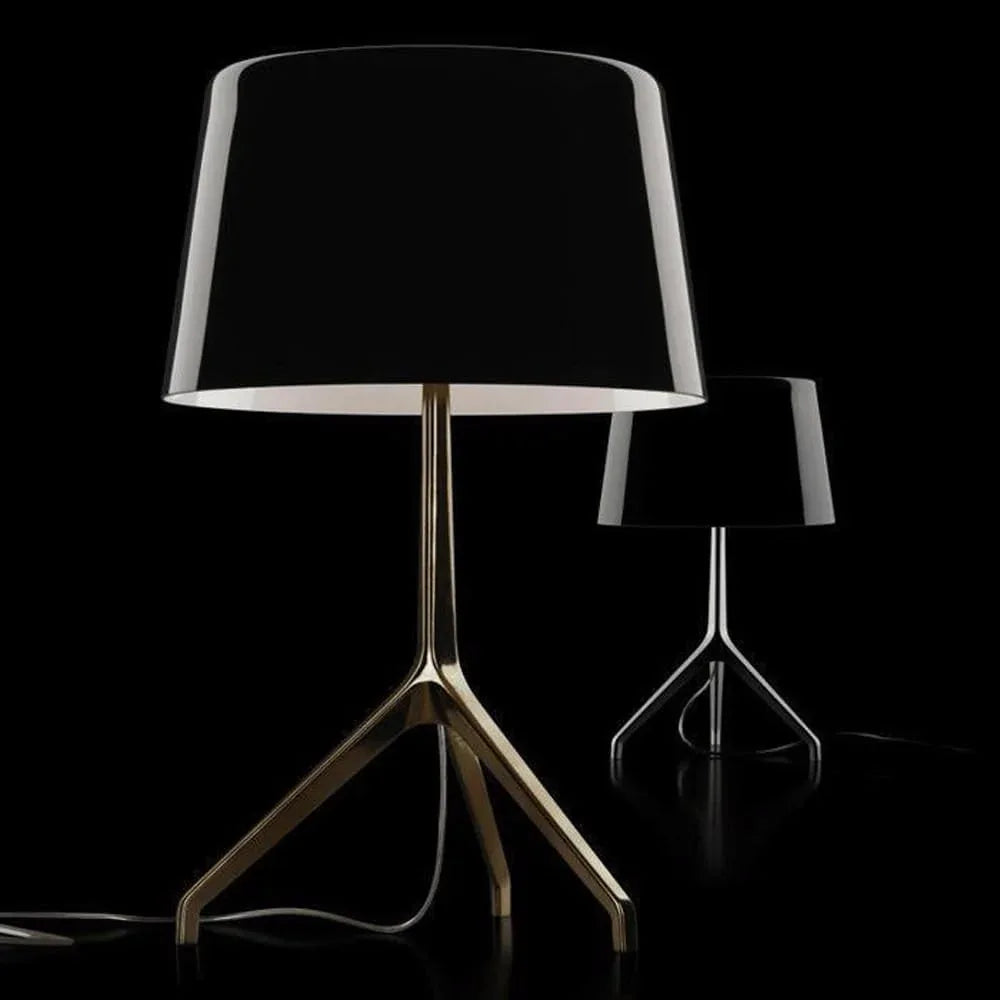 Audara-Italian Postmodern Hotel Cafe Model Room Decoration Desk Light Luxury Simple Tripod Shape Metal Desk Lamp Bedroom Living Room Office Table Lamp Showroom Clubhouse Bar Lighting Fixture