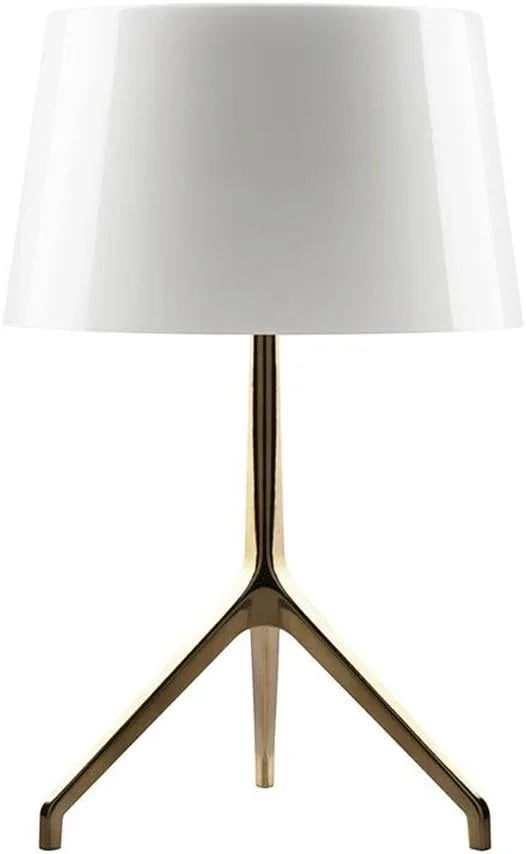 Audara-Italian Postmodern Hotel Cafe Model Room Decoration Desk Light Luxury Simple Tripod Shape Metal Desk Lamp Bedroom Living Room Office Table Lamp Showroom Clubhouse Bar Lighting Fixture