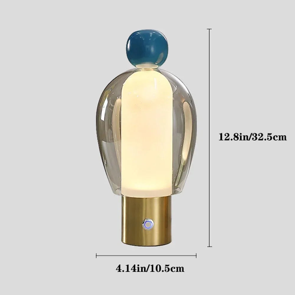 Audara-Creative Designer Model Office Living Room Study Desk Light Modern Luxury Glass Desk Lamp Bedroom Bedside Apartment Villa Table Lamp Cafe Mall Children's Room Lighting Fixture