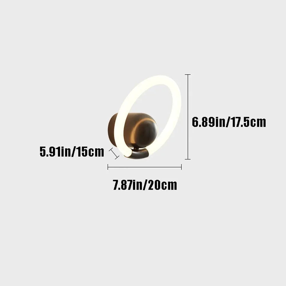 Audara-Creative Geometric Brass Wall Lamp Omni-Directional 360° Acrylic Wall Lights Living Room Bedroom Aisle Sconces Scandinavian Simple Art Mounted Lighting Fixture