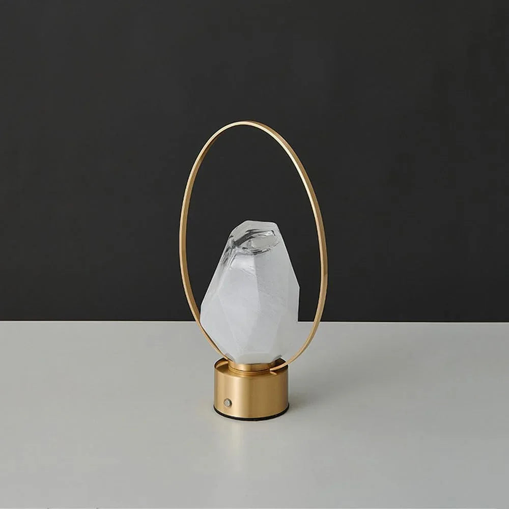 Audara-Postmodern Light Luxury Bedroom Bedside Desk Light Creative Personalized Portable Long Life H65 Copper Glass Desk Lamp Apartment Library Dormitory Table Lamp Camping Study Lighting Fixture