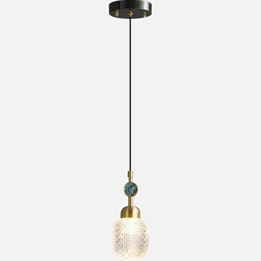 Audara-4-in Crystal Pendant Light, Bohemian/European Minimalist Style, Suitable for Bedrooms, Hotel Entryways, Kitchen Island, and Other Multi-Scene Ceiling Lighting Fixtures