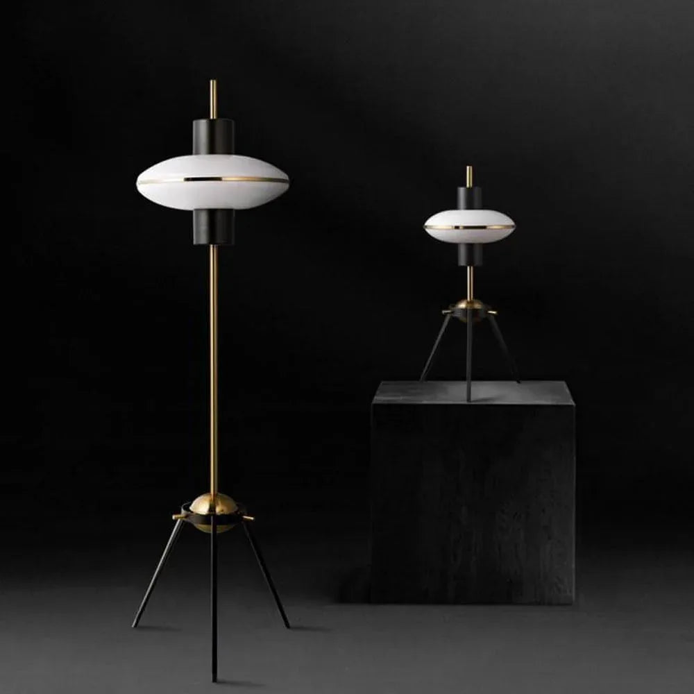 Audara-Scandinavian Minimalist Showroom Model House Showcase Desk Light Creative Tripod Stand Metal Desk Lamp Living Room Office Apartment Dormitory Table Lamp Hotel Front Desk Club Lighting Fixture