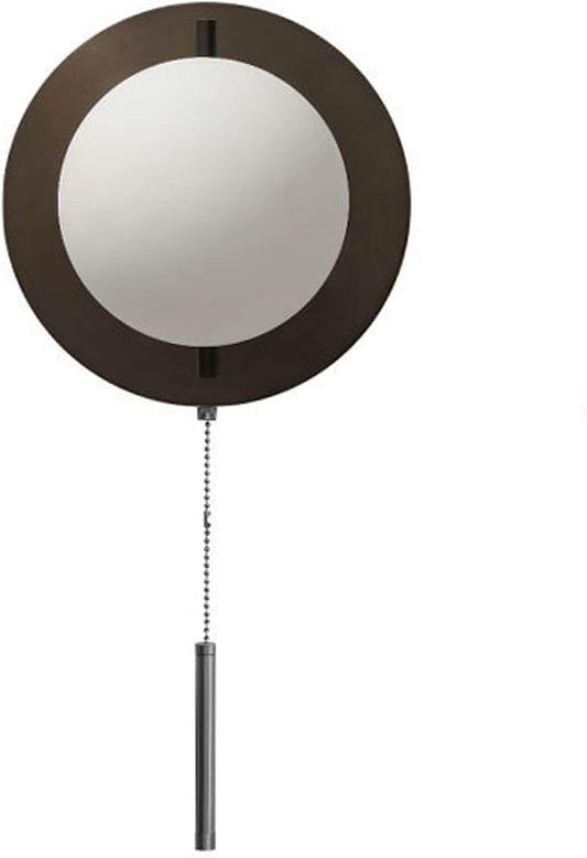 Audara-Glass Sphere Pull Cord Wall Light 9in Bedside Wall Sconce E26 Dining Room & Hallway Wall Lamp Modern Minimalist Living Room Feature Wall Light Fixture