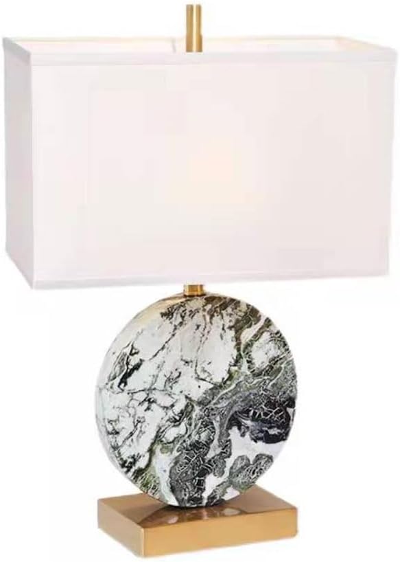Audara-New Chinese Simple Hotel Front Desk Coffee Shop Decoration Desk Light Cafe Restaurant Background Wall Desk Lamp Bedroom Bedside Living Room Table Lamp Luxury High-end Marble Lighting Fixture